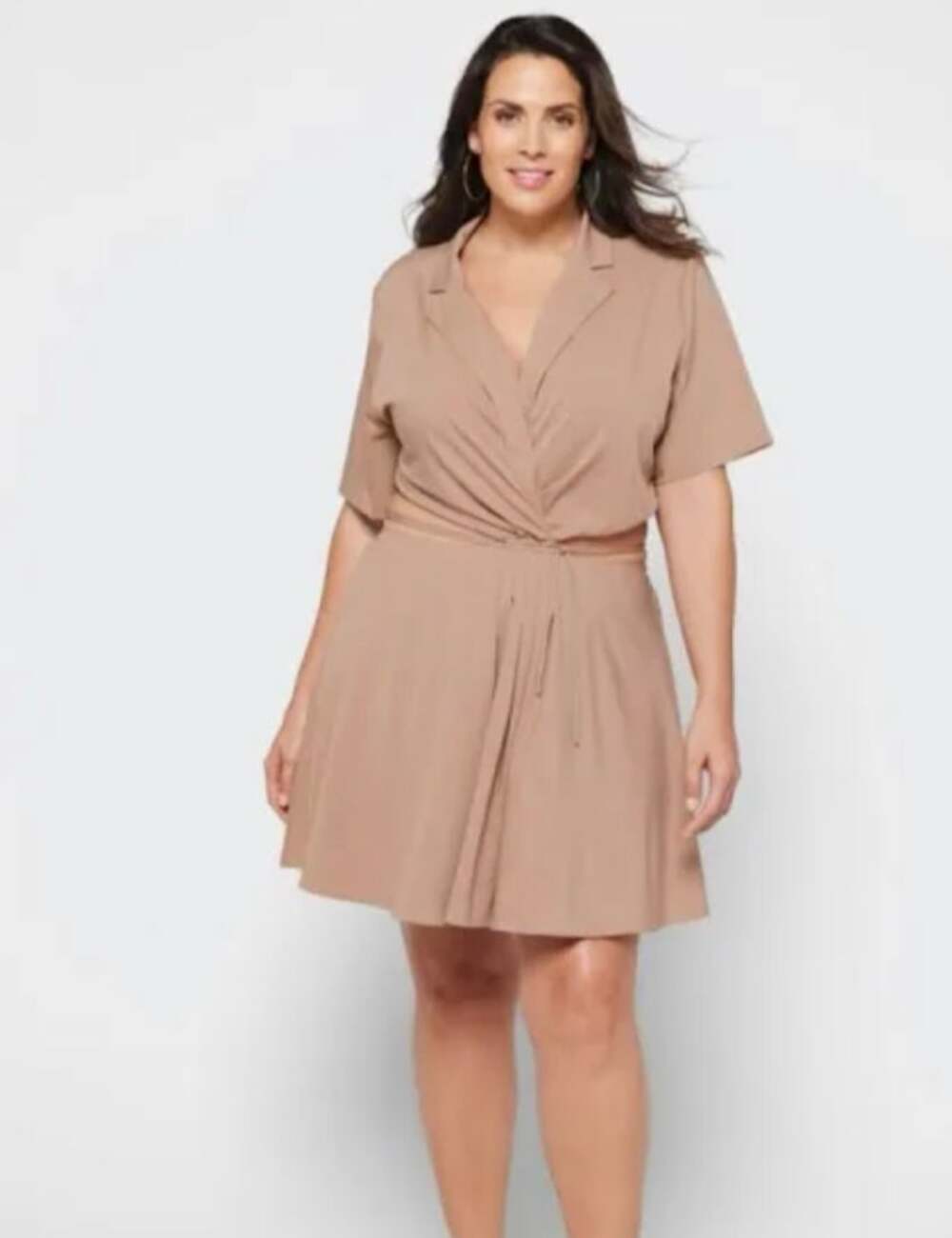 En Saison Beverly Cut Out Mini Dress Plus Size 2X